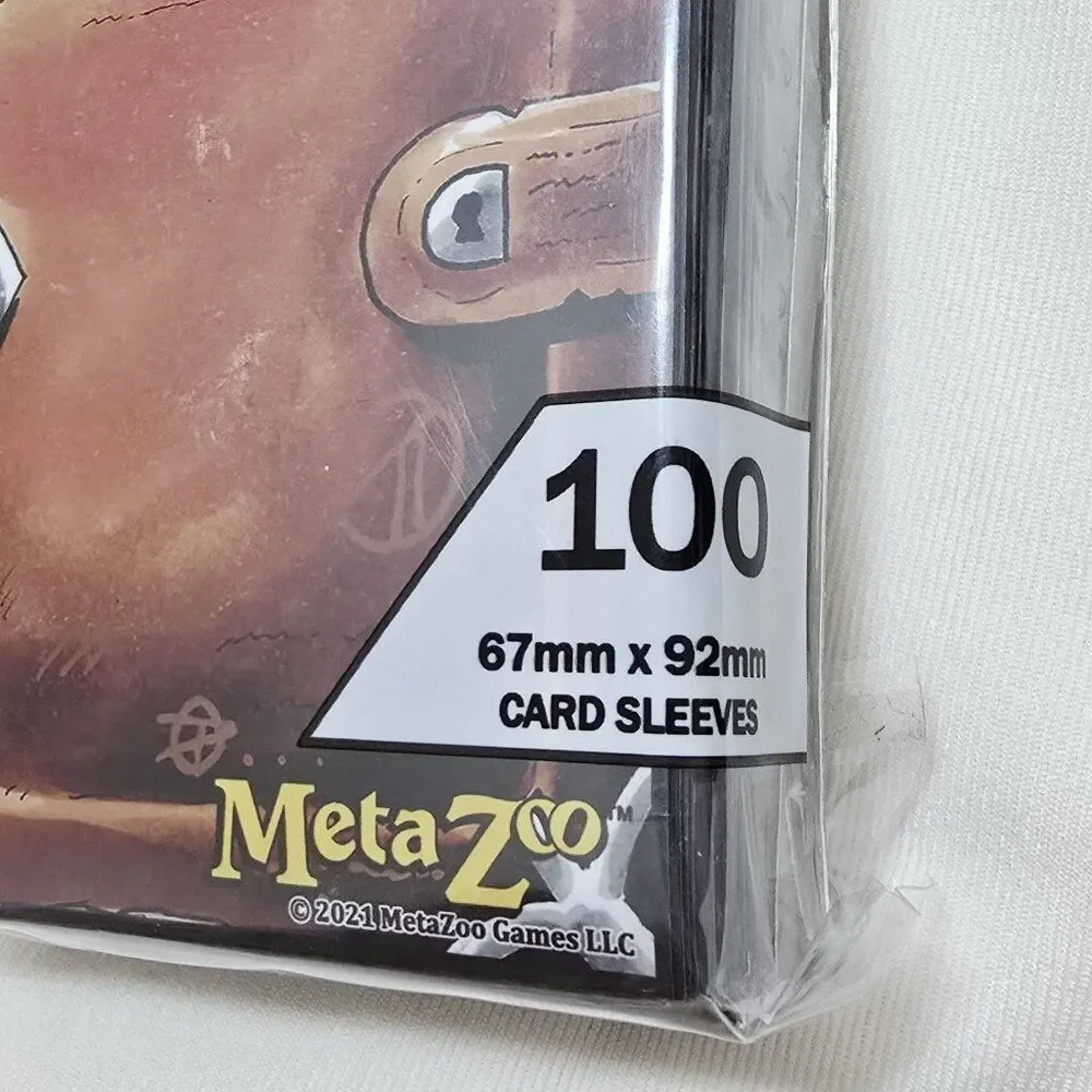 New Metazoo pk of 100 Card Sleeves‎ Leather Book Spellbook